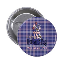 Mother's Day Floral Buttons