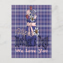 Mothers Day Floral postcard