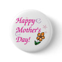 Mothers Day Flower buttons