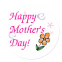 Mothers Day Flower stickers