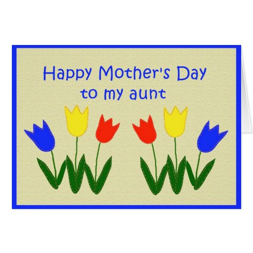 Mother's Day for Aunt Greeting Cards | Zazzle