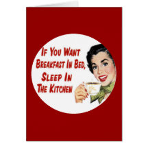 Mother's Day Funny Retro Housewife Card