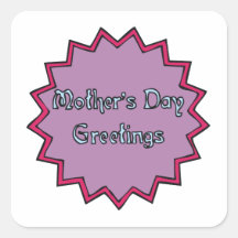 Mothers Day Greetings Stickers
