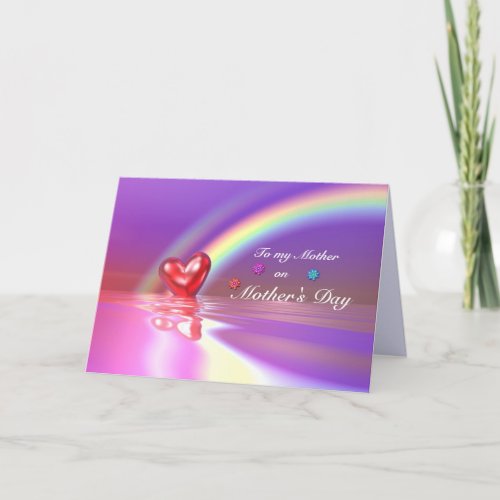 Mothers Day Heart Greeting Card