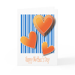 Mother's Day Heart Design card