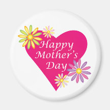 Mother's Day Heart Magnets