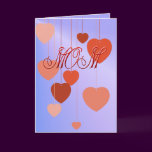 Mothers Day Hearts Card