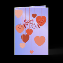 Mothers Day Hearts Card