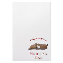 Mother's Day Kiss Stationery Design