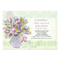 Mother's Day Lunch Reunion Elegant Floral invitations