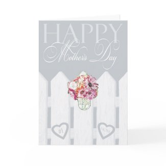 Mother's Day Mason Jar Greeting Card zazzle_card
