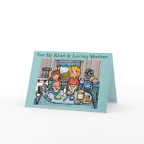 Mother's Day Mom and Daughter Greeting Card by jamiecreates1 Mother's Day Mom and Daughter Greeting Card