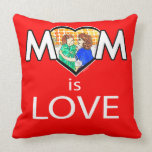 Mother's Day Mom is Love Throw Pillow