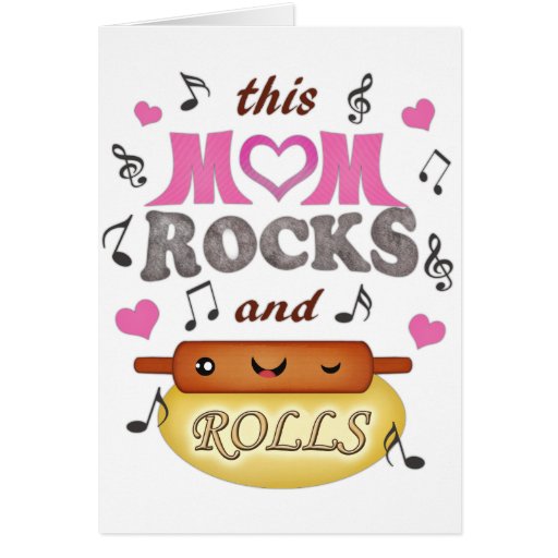 Mother's Day / Mom's Birthday Rock & Bake Card