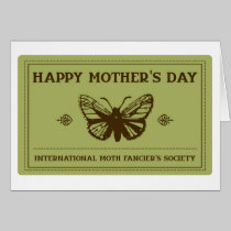 Mother's Day Moth Card 2 cards
