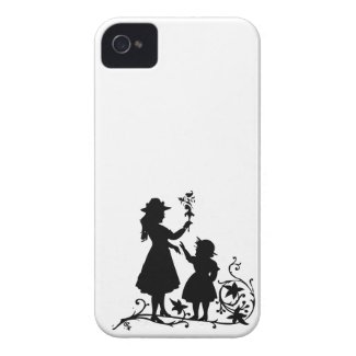 Mother&#39;s Day mother daughter vintage silhouette Iphone 4 Case-mate Case