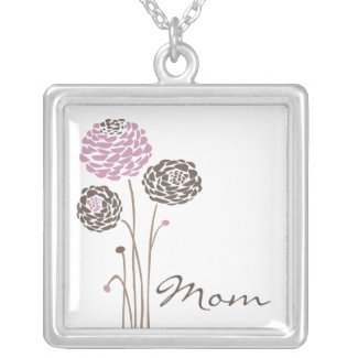 Mother's Day Necklace Mom Trendy Flowers necklace