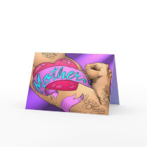 Mother's Day or Birthday Tattoo Cute Card by dizzypixels Mother's Day or Birthday Tattoo Cute Card