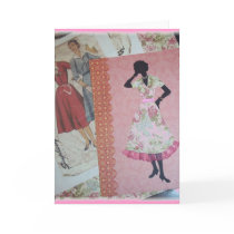 Mother's Day Pattern Collage Blank  Card