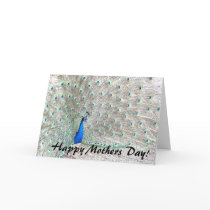 Mothers' Day Peacock Card