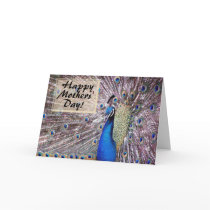 Mothers' Day Peacock Card