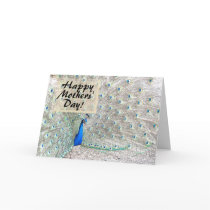 Mothers' Day Peacock Card