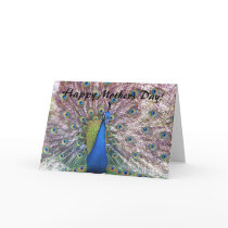 Mothers' Day Peacock Card