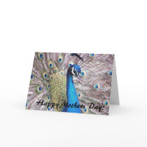Mothers' Day Peacock Card