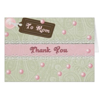 Mother's day pearls card