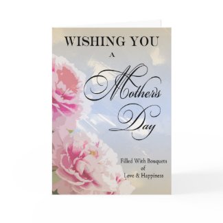 Mother's Day Peonies Mother's Day Card zazzle_card