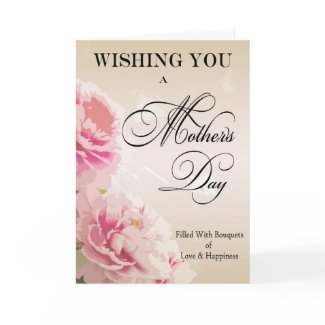 Mother's Day Peonies Mother's Day Card zazzle_card