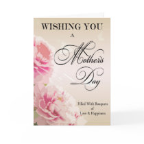 Mother's Day Peonies Mother's Day Card