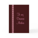 Mother's Day Pink and Chocolate Card