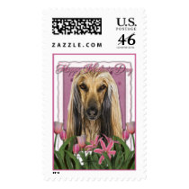 Mothers Day - Pink Tulips - Afghan Stamps