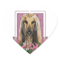 Mothers Day - Pink Tulips - Afghan Sticker