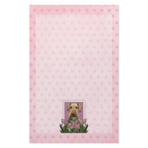 Mothers Day - Pink Tulips - Airedale Custom Stationery