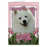 Mothers Day - Pink Tulips - American Eskimo Cards