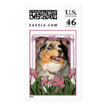 Mothers Day - Pink Tulips - Aussie - Gustine Postage Stamps