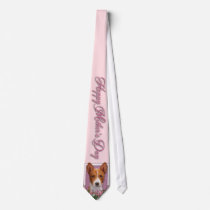 Mothers Day - Pink Tulips - Basenji Ties