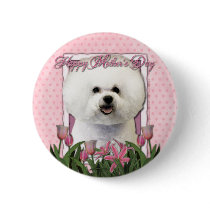Mothers Day - Pink Tulips - Bichon Frise