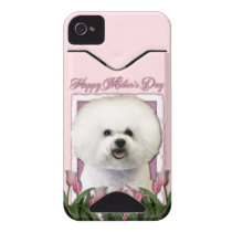 Mothers Day - Pink Tulips - Bichon Frise Iphone 4 Id Covers