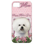 Mothers Day - Pink Tulips - Bichon Frise iPhone 5 Covers