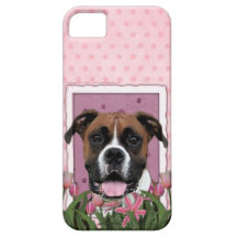 Mothers Day - Pink Tulips - Boxer - Vindy iPhone 5 Case