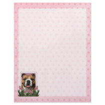 Mothers Day - Pink Tulips - Bulldog Customized Letterhead