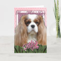 Mothers Day - Pink Tulips - Cavalier - Blenheim Greeting Cards