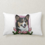 Mothers Day - Pink Tulips - Corgi - Owen Pillows