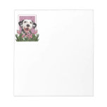 Mothers Day - Pink Tulips - Dalmatian Memo Note Pads