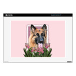 Mothers Day - Pink Tulips  -German Shepherd Chance Skin For Laptop