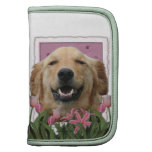Mothers Day - Pink Tulips - Golden Retriever Organizer