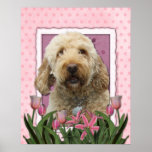 Mothers Day - Pink Tulips - GoldenDoodle